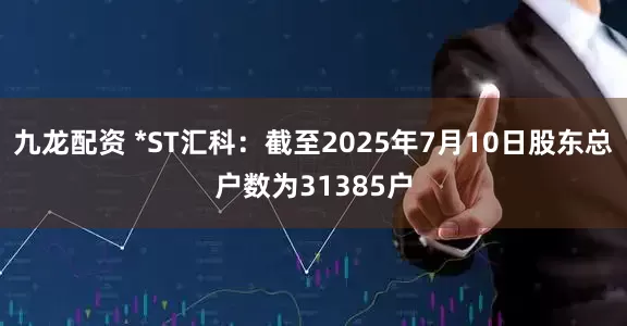九龙配资 *ST汇科：截至2025年7月10日股东总户数为31385户