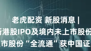 老虎配资 新股消息 | 飞速创新港股IPO及境内未上市股份“全流通”获中国证监会备案